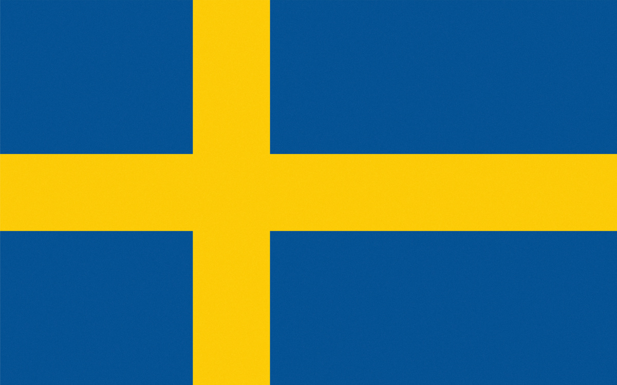 texturized Swedish Flag of Sweden